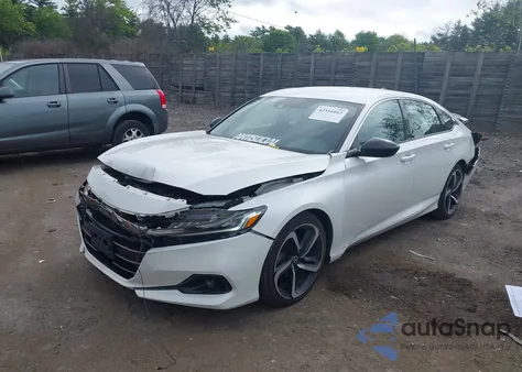2021 Honda Accord Sport из США, поврежденный, VIN 1HGCV1F37MA060719